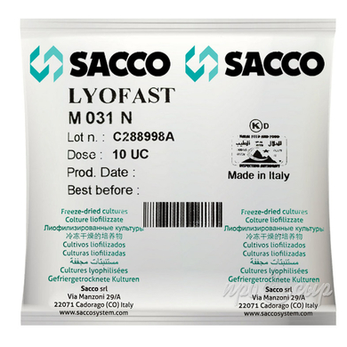 Мезофильно-термофильная закваска Sacco M 030/031/032/036N (10D)